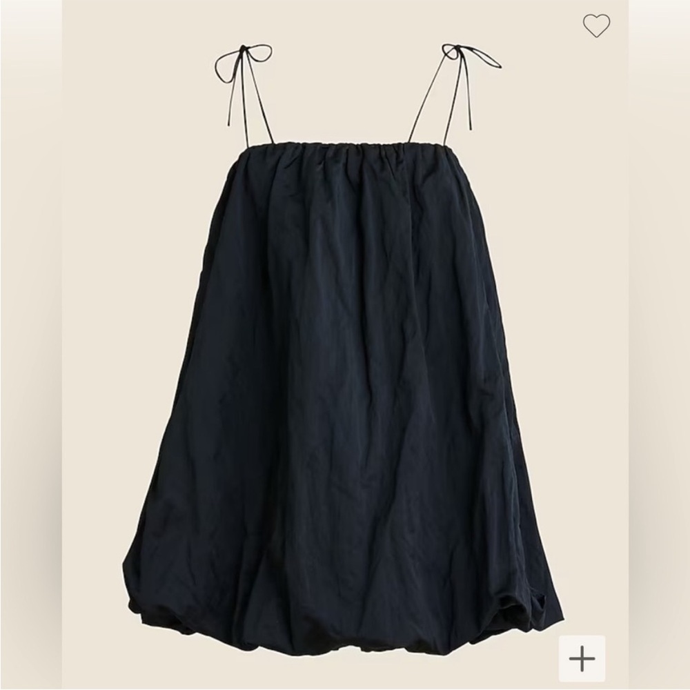 J. Crew Bubble Hem Satin Dress